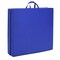 Blue PU Leather Foldable Gymnastics Mat with 2” High-Density EPE Foam for Training and Exercise